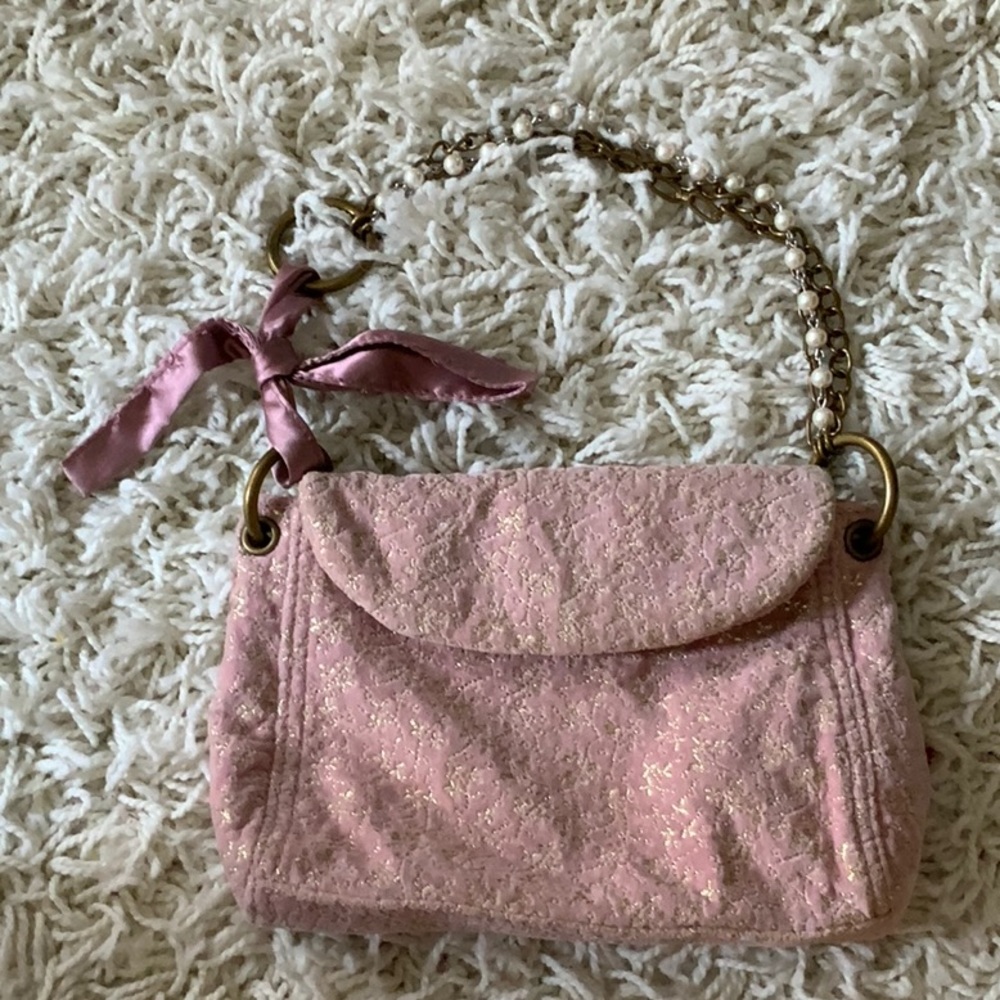 Barely used romantic pink purse